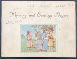 Vintage 1941 Morning and Evening Prayers Booklet USA Christian Jesus 5&quot; x 6.5&quot; - £11.00 GBP