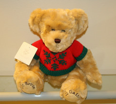 Rare Nwt 2002 Liz Claiborne 100 Birthday Christmas Sweater 15&quot; Plush Teddy Bear - £13.08 GBP