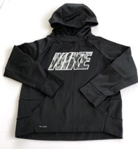 Nike Dri Fit Sweatshirt Youth Boys Size M Medium Black Hoodie EUC - £8.98 GBP
