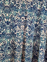 Cynthia Rowley Blue Paisley Stretch Jersey Flare Skirt w/Pockets NWT Sz L - £19.71 GBP