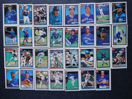 1991 Topps Micro Mini Toronto Blue Jays Team Set of 31 Baseball Cards - £4.67 GBP