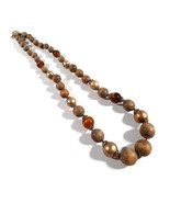 Necklace Womens Vintage Wooden Plastic Bead Jewelry 28&quot; Length Handmade ... - £18.30 GBP