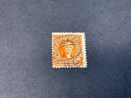 1902-03 US Postage Stamp #310 Definitives 50cent Orange Used NH Chicago, ill. - £15.44 GBP