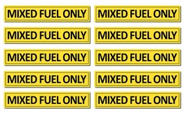 x10 Mixed Fuel Only Vinyl Decal Sticker Label Oil Gas Door Garage Gas Car Labels - £4.74 GBP