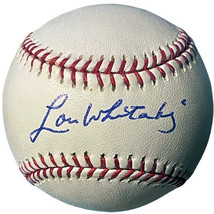 Lou Whitaker signed Official Rawlings Major League Baseball- COA (Detroit Tigers - £71.90 GBP