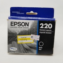 Genuine Epson 220 Black Ink Cartridge Exp 03/2025 - $13.26