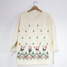 Vintage Ugly Crazy Cat Lady Christmas Sweatshirt - £43.83 GBP