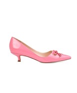 Journee Collection Womens 11 M Pink Bow Pointed Toe Kitten Heels NIB IH7 - €27,63 EUR
