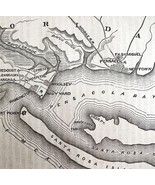 Civil War Map Pensacola Bay Florida 1862 Victorian Military DWY3 - $39.99