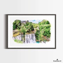 Premium Art Print Jajce, Bosnia and Herzegovina in Watercolors, by Dream... - £31.02 GBP+