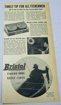 1948 Print Ad Bristol Nylon Casting Fishing Lines Huge Fish Bristol,CT - £7.81 GBP