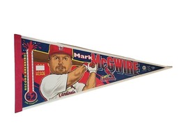 1998 Mark McGwire Home Run Chase Gauge Pennant MLB &quot;62 and Counting&quot; HR Record - £19.47 GBP