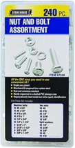 Nut And Bolt Assortment, Storehouse 67532, 240 Pcs.. - $33.92