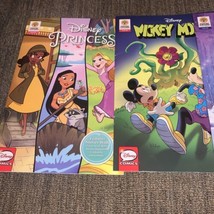 Disney Comics Set of 3 Disney Princess, Frozen,Mickey Mouse - £4.69 GBP