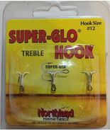 Northland Tackle #12 Super-Glo Treble Ice Hooks(3/pk)SGT12-13-RARE-SHIP ... - $356.60 MXN