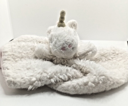 Mudpie  Baby Security Blanket White Unicorn Lovey Plush - £13.54 GBP