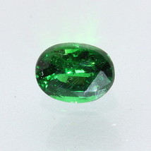 Medium Grass Green Tsavorite Garnet Oval Faceted 5.1 x 3.9 mm Gemstone .50 carat - £75.41 GBP