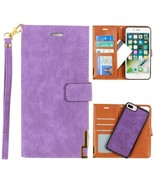 ULTRASUEDE METAL TRIMMED WALLET WITH REMOVABLE SLIM CASE AND WRISTLET PU... - £5.04 GBP