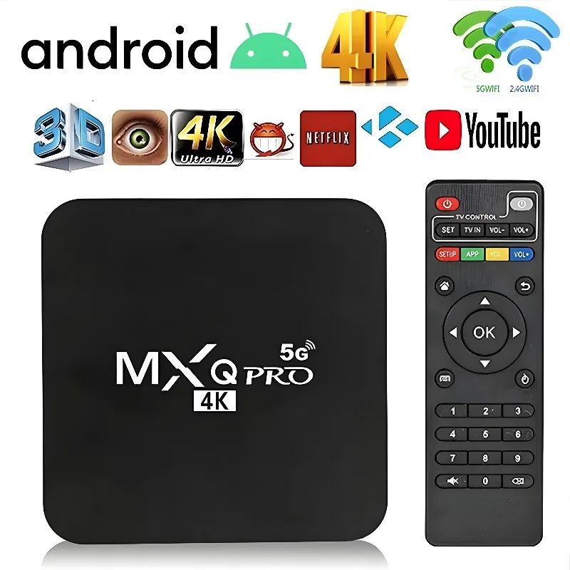 MXQpro RK3229 64GB Android 10.1 Smart TV Box 4K Media Player TV BOX Android 7.1 - £28.22 GBP