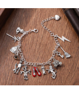 WIZARD OF OZ Charm Bracelet ♡ Dorothy Ruby Slippers  ✩ Classic Movie Pen... - €12,70 EUR