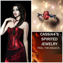 CASSIA4 Haunted Ring Enchanting Gorgeous Female Vampire Spirit Vessel Magick - £105.36 GBP