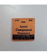 Vintage Watch Crystal Acrylic NOS Special Compound Waterproof Wyler Repa... - $7.74