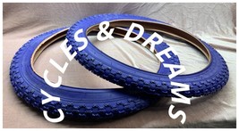 All Blue Vintage Bmx Free Style Old School Comp Iii Tires 20 X 2.125, Bmx Bike - £33.36 GBP