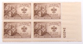 United States Stamps Mint Block of 4 Boy Scouts of America - $3.50