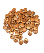 Italian Style Wood Shirt Buttons, 24 Line - 1.5 cm - Pack of 100 - $9.99