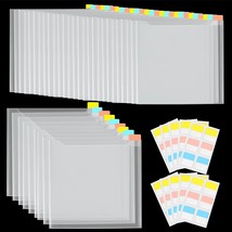 36Pcs Scrapbook Paper Storage, Clear Paper Organizer Storage With 60Pcs ... - $31.99