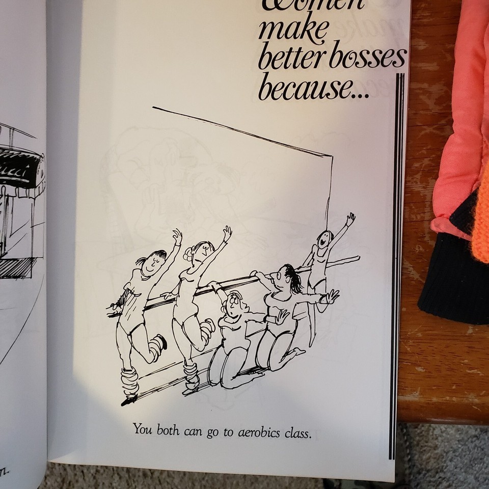 Vintage 1985 Ivory Tower Women make Better Bosses Color Adult Book Magazine Item image 4