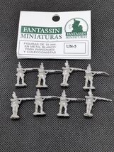 Fantassin Infantry Aiming Rifles 15mm Metal Miniatures UN-5 - $19.41 CAD
