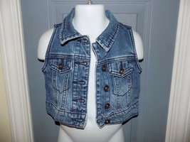 Hanna Anderson Jean Vest Size 90 (3) Girl&#39;s EUC - $19.71