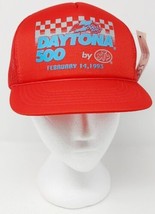Players Daytona 500 Snapback Hat New w Tag Red Trucker Mesh Cap 1993 STP NASCAR - £26.64 GBP