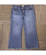 Lane Bryant Denim Crop Jeans Wide Leg Dark Wash Plus Size 18P - $43.75 CAD