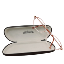 Silhouette SPX M 1955 -20 6053 Eyeglasses Plastic Oval Pink Frame 51-15-130 - £31.45 GBP