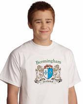 Bermingham Irish Coat of arms tee Shirt in White - £12.48 GBP+