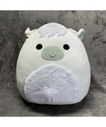 Squishmallows 16&quot; Iver the Highland Cow Longhorn Plush Mint Green Horns - $34.17 CAD