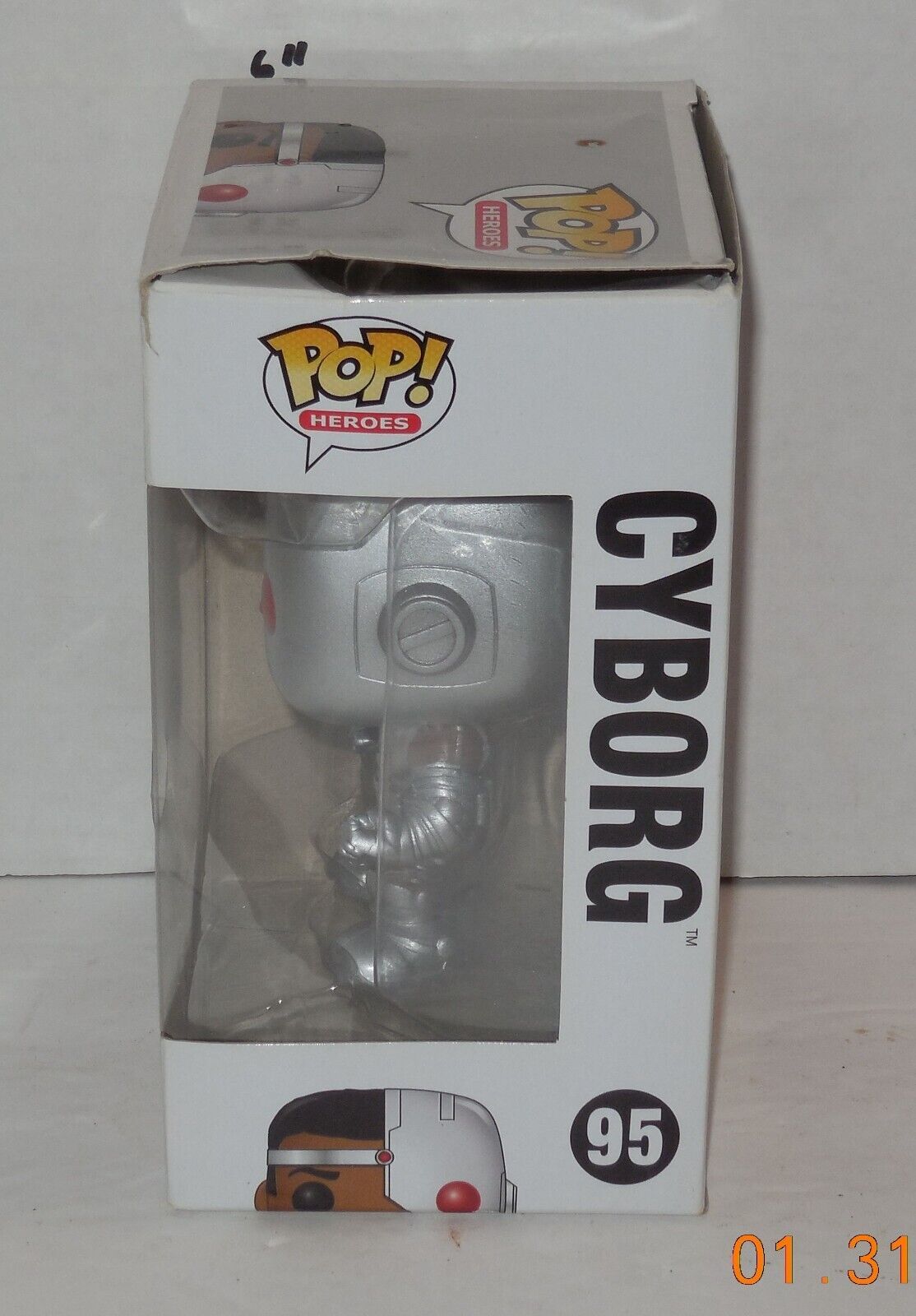 Funko Pop DC Super Heroes #95 Cyborg Vinyl Figure NIP Item image 2