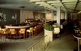 Green Bay, Wisconsin Wi ~ Interior Mayfair Lounge 1956 Roadside Postcard bk57 - £3.11 GBP
