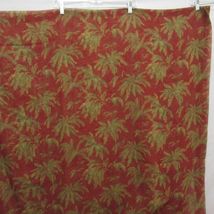 American Living Island Sheer Cinnabar Tropical Palm Semi-Sheer Scarf Valance - £33.53 GBP