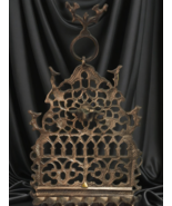 Early 20th Century North African Moroccan Brass Bronze Hanukkah Lamp Big... - $216.14 CAD