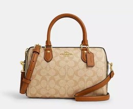 Coach Rowan Satchel In Signature Canvas New With tags . - £120.52 GBP