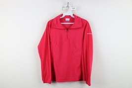 Columbia Womens Small Spell Out Trekking Half Zip Fleece Pullover Sweate... - $374.35 MXN