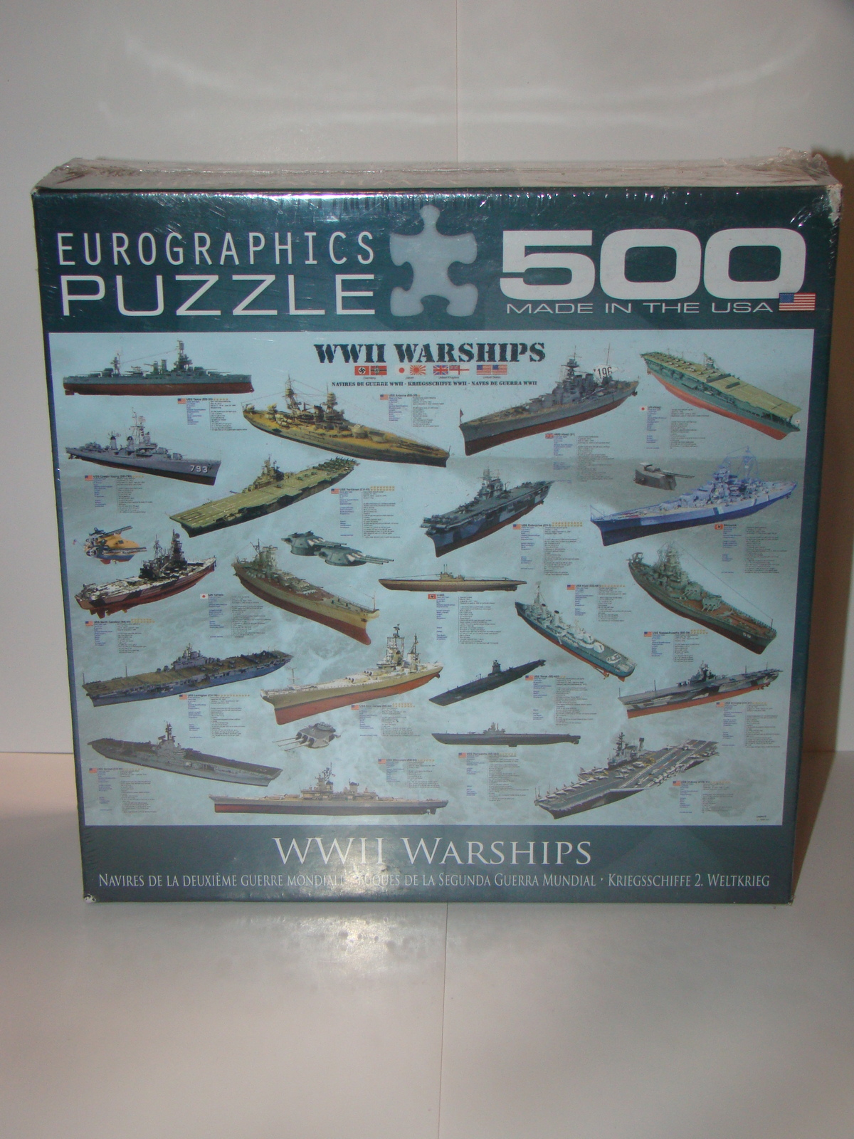 EUROGRAPHICS PUZZLE - WWII WARSHIPS - 500 Puzzle Pieces (New) - $45.00