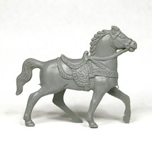 Lido Horse &amp; Saddle Gray Figure Vintage 1950s Soft Plastic Robin Hood AC... - $147.74 MXN