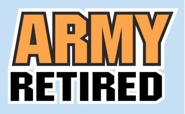US Army Retired Decal - $8.59