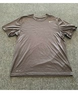 Nike Dri Fit T Shirt Mens Large L Casual Gray Short Sleeve Regular Fit T... - £11.21 GBP