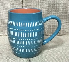 Baum Turquoise Tangier Coffee Mug Cup White Pattern Orange Interior Repl... - $7.92