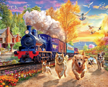 Buffalo Games - Racing the Train - 750 Piece Jigsaw Puzzle for Adults Ch... - £19.45 GBP